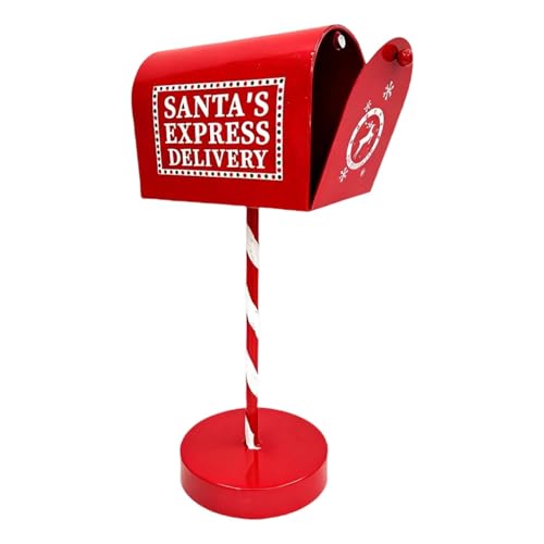 KiBcsLic Weihnachtsbriefkasten Statue, Basteln, Weihnachtsmann Briefkasten für Drinnen Und Draußen, Wohnzimmer von KiBcsLic