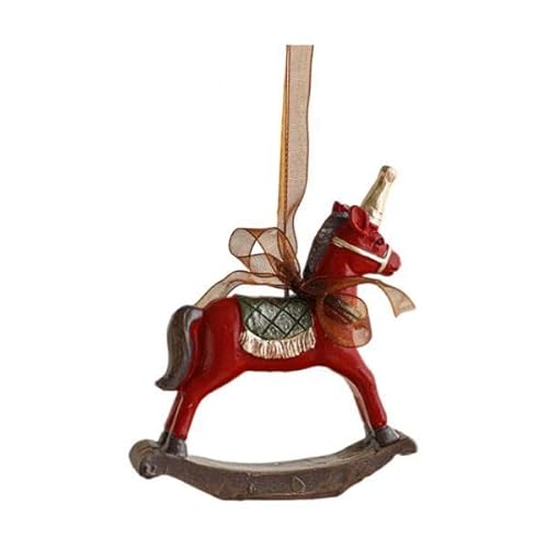 KiBcsLic Weihnachtsschmuck Aus Kunstharz, für Draußen, Im Café, zu Hause, Im Urlaub, Tragbar, Neuartig, Weihnachtsbaumschmuck, Rot von KiBcsLic