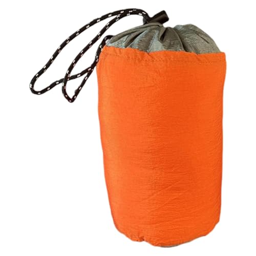 KiBcsLic Zubehör Tasche Camping Utensilien Transporttasche Polyester Reisebeutel Vielseitig für Camping für Kinder Ausflüge Outdoor Festival, Orange Grau von KiBcsLic