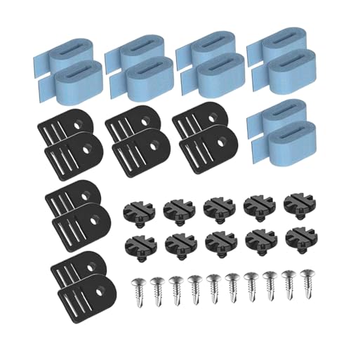 KiBcsLic Zubehörset mit Aufrollschlauch Und Befestigungsmaterial für Gartenpool, 10er-Set von KiBcsLic