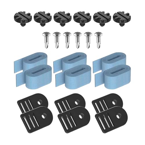 KiBcsLic Zubehörset mit Aufrollschlauch Und Befestigungsmaterial für Gartenpool, 6er Set von KiBcsLic
