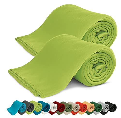KiGATEX 2er Pack Polar Fleecedecke Uni - Tagesdeckenset - Sofaüberwurf - 130x160 cm - ca. 420g pflegeleicht – Oeko-Tex Zertifiziert - Lemon KiGATEX 2er Pack Polar Fleecedecke Uni - Tagesdeckenset - Sofaüberwurf - 130x160 cm - ca. 420g pflegeleicht – Oeko-Tex Zertifiziert - Lemon von KiGATEX