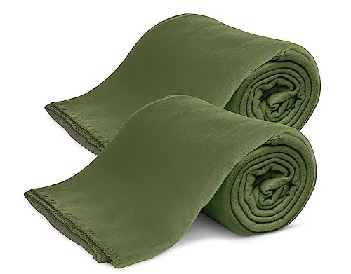 KiGATEX 2er Pack Polar Fleecedecke Uni - Tagesdeckenset - Sofaüberwurf - 130x160 cm - ca. 420g pflegeleicht – Oeko-Tex Zertifiziert - Oliv KiGATEX 2er Pack Polar Fleecedecke Uni - Tagesdeckenset - Sofaüberwurf - 130x160 cm - ca. 420g pflegeleicht – Oeko-Tex Zertifiziert - Oliv von KiGATEX