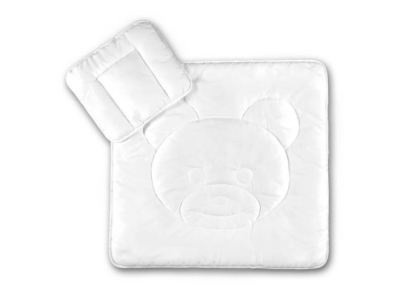 KiGATEX Babybettdecke KiGATEX Baby Betten Set Kissen 35x40 cm Bettdecke 80x80 cm, Füllung: Polyester, Microfaser, 95° waschbar von KiGATEX