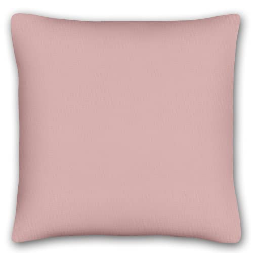 KiGATEX Dekokissen Kissenbezug 40 x 40 cm mit Reißverschluss 100% Baumwolle in vielen Faben (Rose, 40 x 40 cm) von KiGATEX