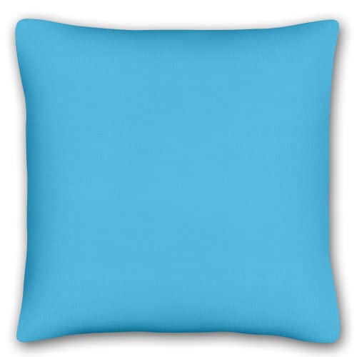 KiGATEX Dekokissen Kissenbezug 40 x 40 cm mit Reißverschluss 100% Baumwolle in vielen Faben (bleu, 40 x 40 cm) von KiGATEX