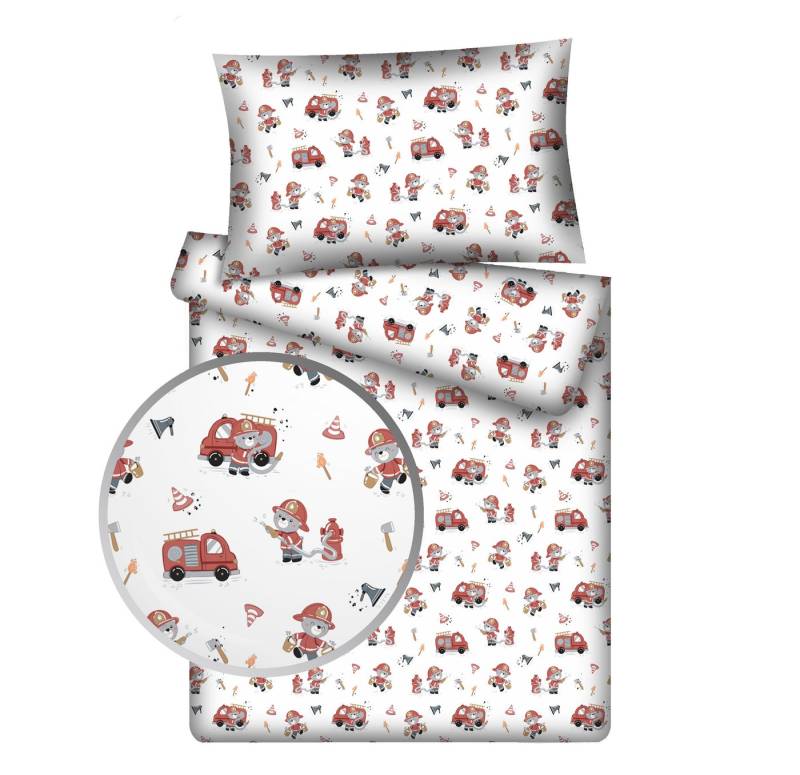 KiGATEX Kinderbettwäsche KiGATEX Set 2-teilig, 100x135 + 40x60 cm, für Mädchen + Jungen, 100% Baumwolle, weich & atmungsaktiv, waschbar bei 60°C von KiGATEX
