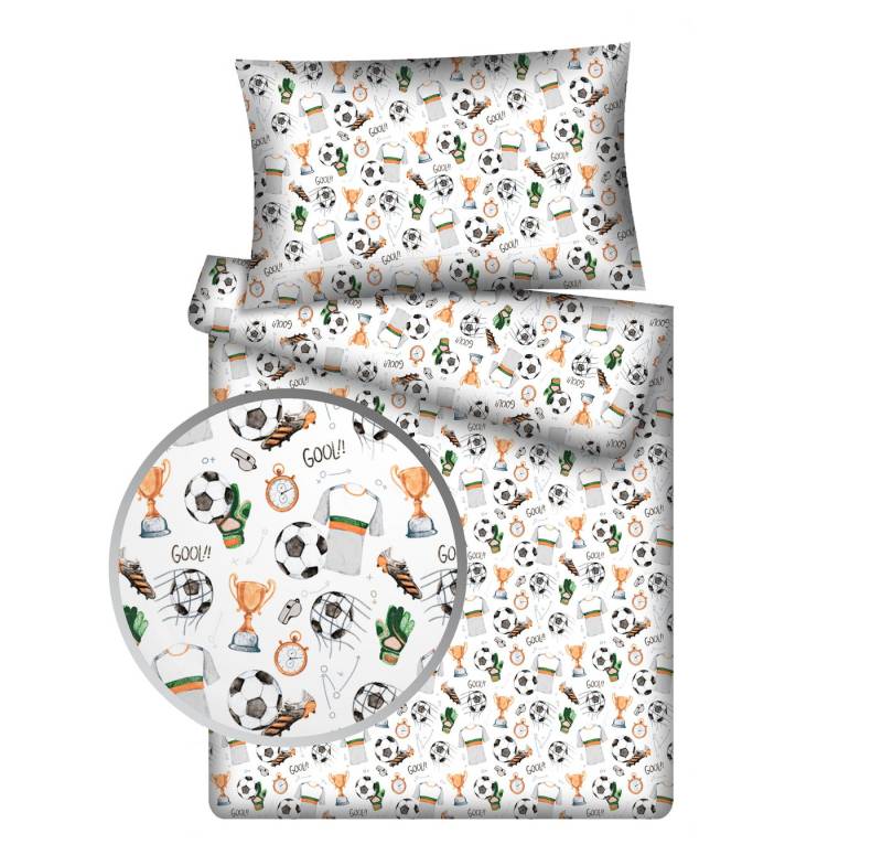 KiGATEX Kinderbettwäsche KiGATEX Set 2-teilig, 100x135 + 40x60 cm, für Mädchen + Jungen, 100% Baumwolle, weich & atmungsaktiv, waschbar bei 60°C von KiGATEX