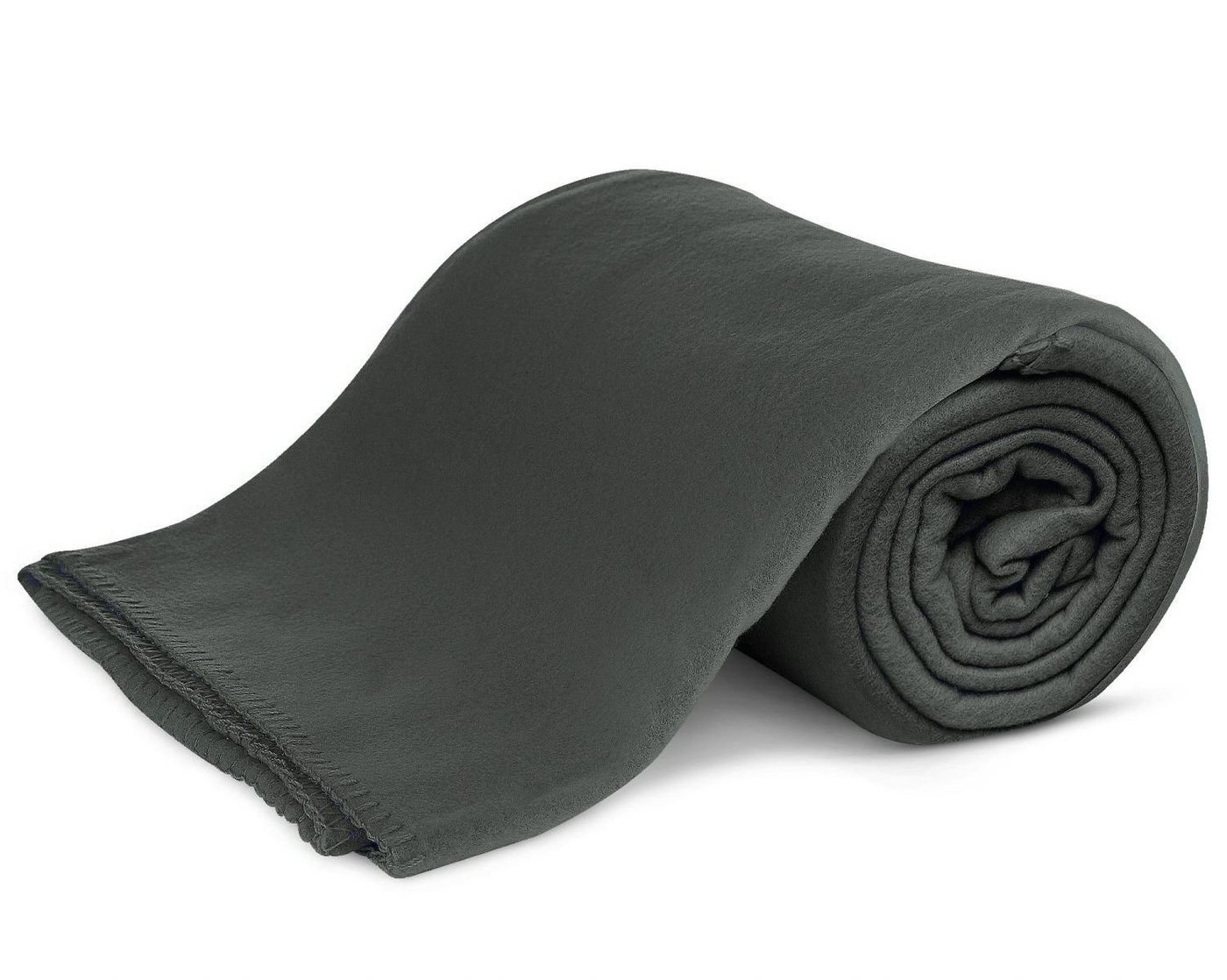 Wohndecke Polar-Fleece mit Antipilling, ca. 420g, 130x160 cm, KiGATEX, Ziersticheinfassung von KiGATEX