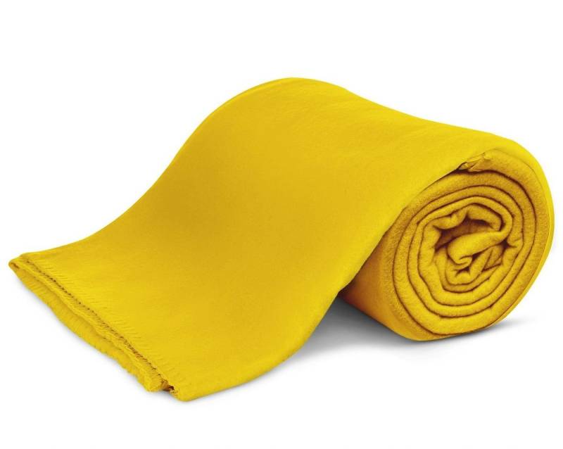 Wohndecke Polar-Fleece mit Antipilling, ca. 420g, 130x160 cm, KiGATEX, Ziersticheinfassung von KiGATEX