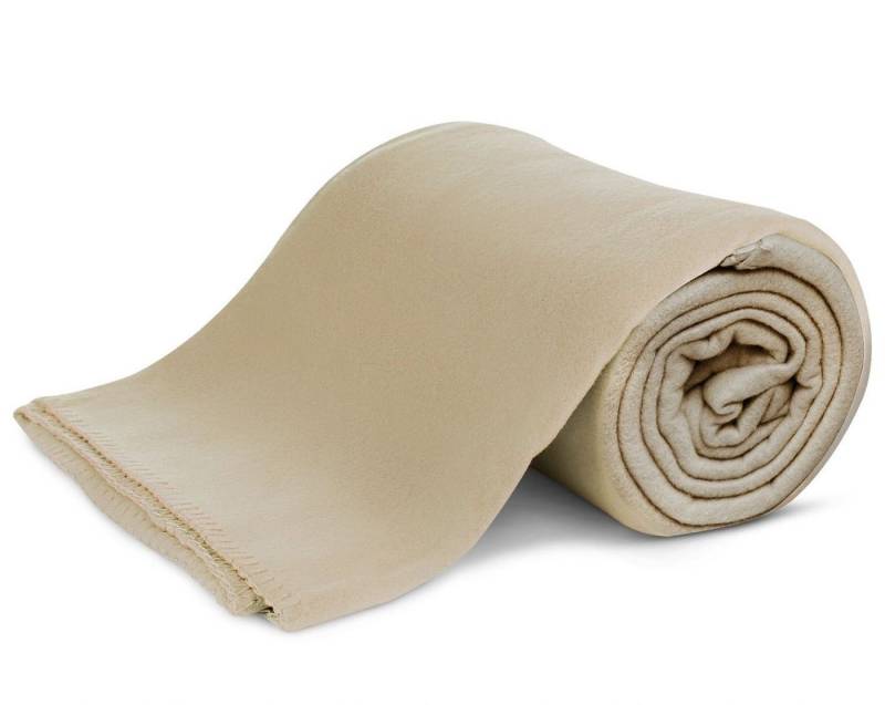 Wohndecke Polar-Fleece mit Antipilling, ca. 420g, 130x160 cm, KiGATEX, Ziersticheinfassung von KiGATEX