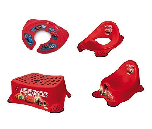 KiNDERWELT Disney Cars: Töpfchen + WC Aufsatz + Hocker + Faltbarer Reise WC Aufsatz Toilettentrainer KiNDERWELT Disney Cars: Töpfchen + WC Aufsatz + Hocker + Faltbarer Reise WC Aufsatz Toilettentrainer von KiNDERWELT