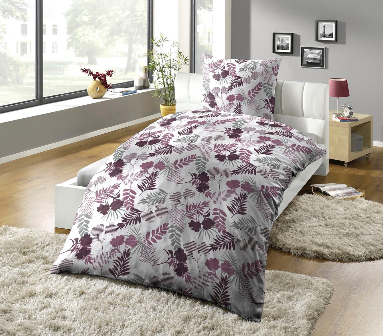KiNZLER Bettwäsche Bedruckte Poly-Cotton Bettwäsche "Vivian", Polycotton, 2 teilig, Pflegeleicht KiNZLER Bettwäsche Bedruckte Poly-Cotton Bettwäsche "Vivian", Polycotton, 2 teilig, Pflegeleicht von KiNZLER
