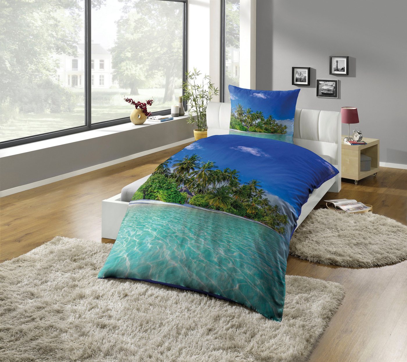 KiNZLER Bettwäsche Fotodruck-Bettwäsche "Insel", Microfaser, 2 teilig, Pflegeleicht KiNZLER Bettwäsche Fotodruck-Bettwäsche "Insel", Microfaser, 2 teilig, Pflegeleicht von KiNZLER