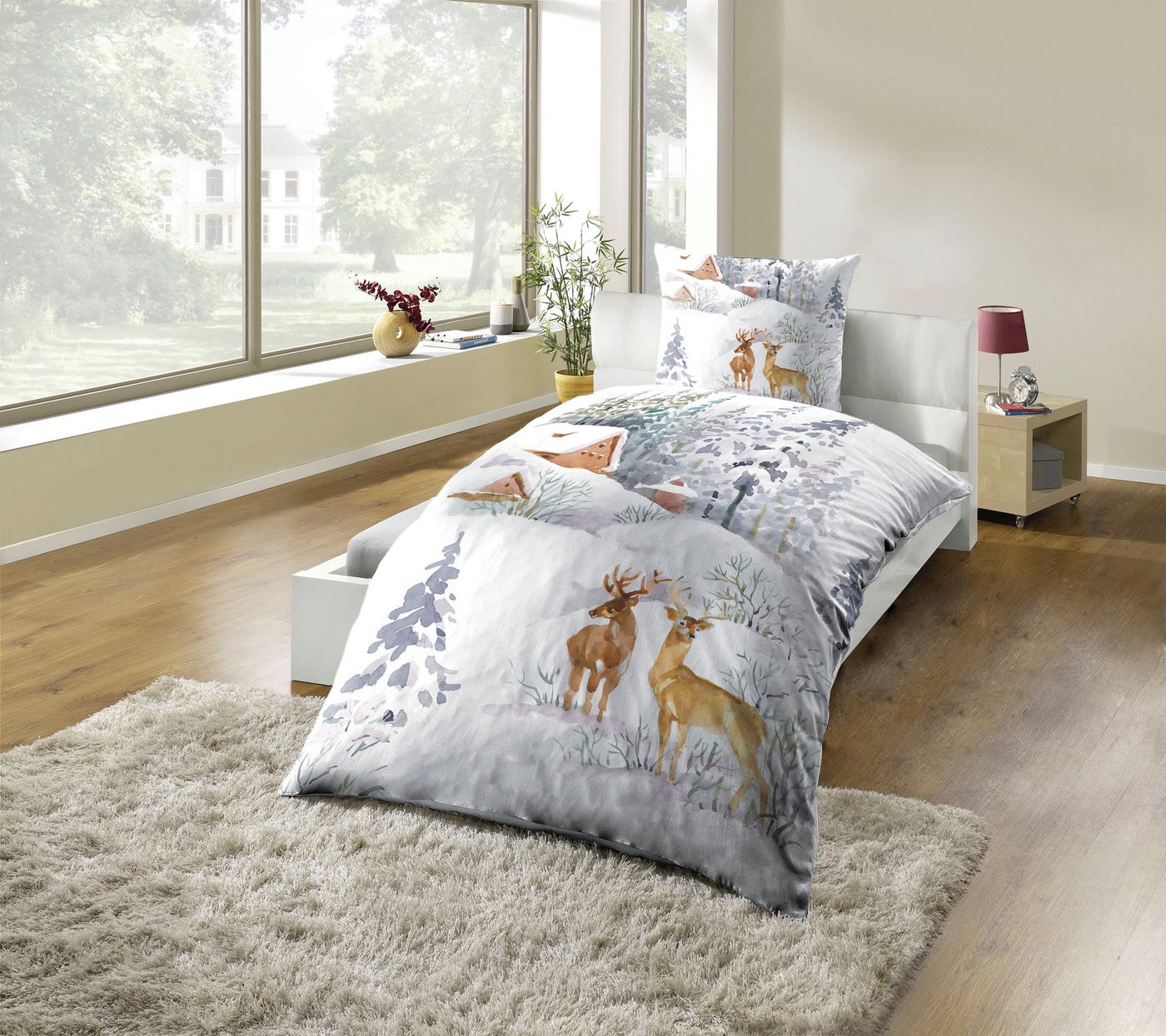 KiNZLER Bettwäsche Polycotton Flanell Bettwäsche, Polycotton, 2 teilig, Besonders weich KiNZLER Bettwäsche Polycotton Flanell Bettwäsche, Polycotton, 2 teilig, Besonders weich von KiNZLER