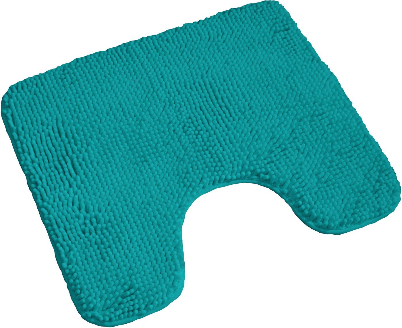 KiNZLER Badematte Chenille, Höhe 18 mm, rutschhemmend beschichtet, fußbodenheizungsgeeignet, Polyester, WC-Vorleger, Badteppich, Uni Farben, weich, als rechteckig & halbrund erhältlich von KiNZLER