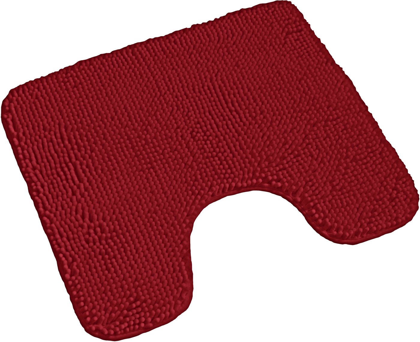 KiNZLER Badematte Chenille, Höhe 18 mm, rutschhemmend beschichtet, fußbodenheizungsgeeignet, Polyester, WC-Vorleger, Badteppich, Uni Farben, weich, als rechteckig & halbrund erhältlich von KiNZLER