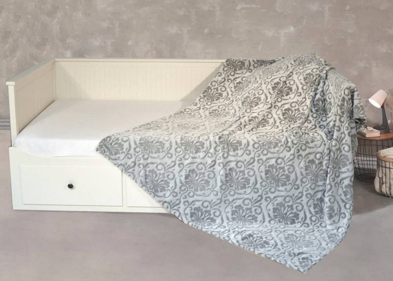 Wohndecke Kaschmirtouch Ornamente, KiNZLER, mit Hoch-Tief Effekt von KiNZLER