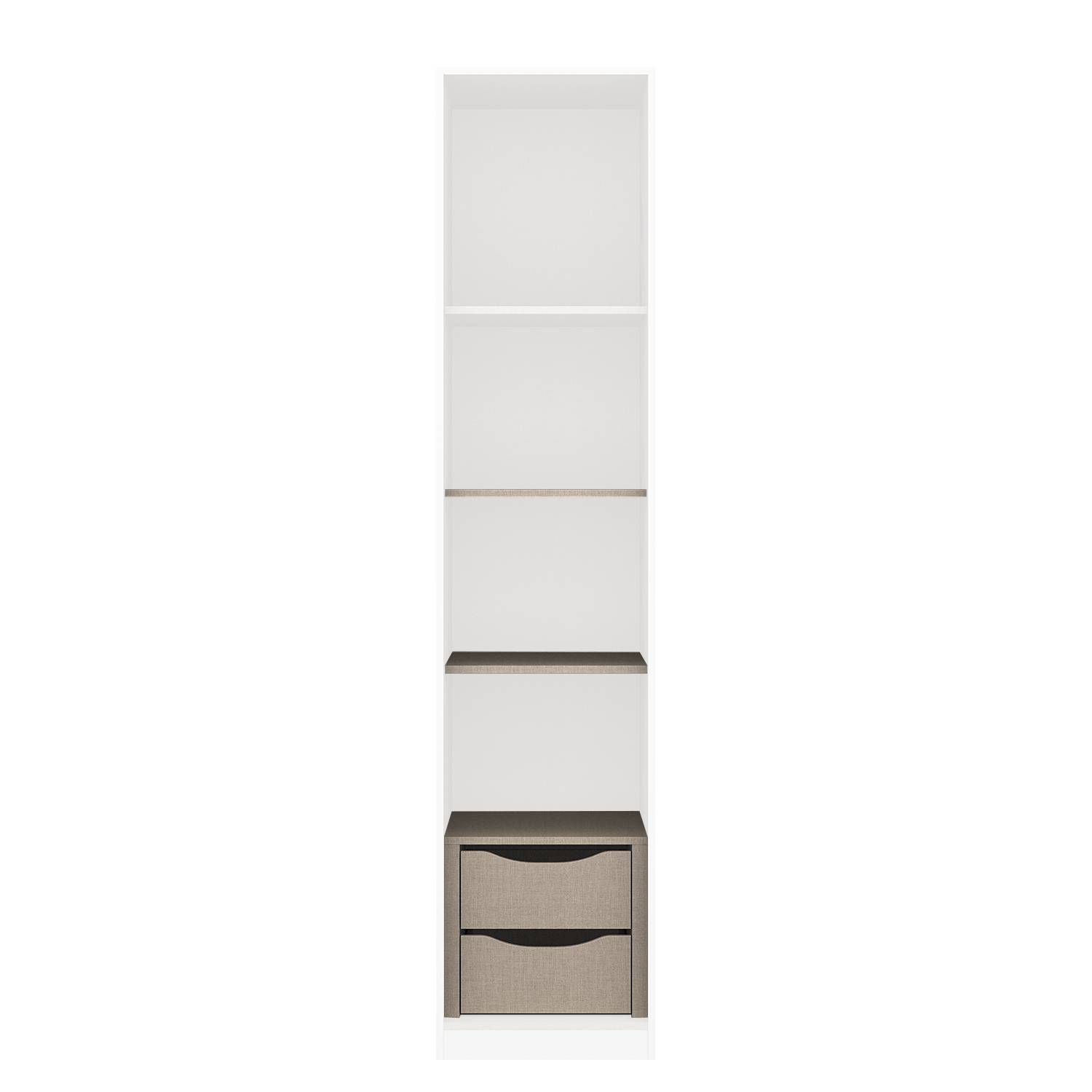 Zubehörpaket Drehtürenschrank KiYDOO I 3-teilig Beige 47 cm Breite 1-türig Spanplatte Modern von KiYDOO