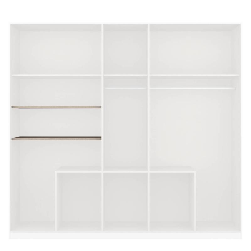 Zubehörpaket Drehtürenschrank KiYDOO III 2-teilig Beige 88x1,6x45 cm (BxHxT) 5-türig Spanplatte Modern von KiYDOO