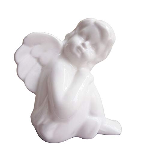 Little Wings Baby Kind Engel Statue Figur Skulptur Porzellan Cherub Flügel Engel Statue Figur Home Garden Guardian Dekorative Gedenkstatue von KiaoTime
