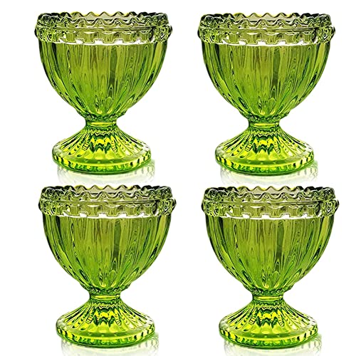 Ostereierbecher aus blauem Glas für weich oder hart gekochte Eierhalter – Packung 4 Eierhalter für Frühstücksbrunch, Küchengeschirr, Küste, Strandhaus, Tischdekoration Ostereierbecher aus blauem Glas für weich oder hart gekochte Eierhalter – Packung 4 Eierhalter für Frühstücksbrunch, Küchengeschirr, Küste, Strandhaus, Tischdekoration von KiaoTime