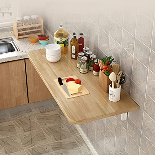Frühstücks-Bartisch, klappbare Wandtische, herunterklappbarer Wandtisch, Küchen-Drop-Leaf-Esstisch, Arbeitstisch |Kleiner platzsparender Hängetisch, Home-Office-Computertisch (Größe Interesting life von Kiaoeiuyti