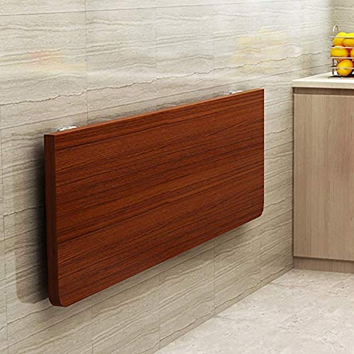 Kiaoeiuyti An der Wand montierter Klapptisch, Holzklapptisch mit Metallstützrahmen, Stabiler und einfach zu installierender Wandmontagetisch, 90 cm × 40 cm Interesting Life von Kiaoeiuyti