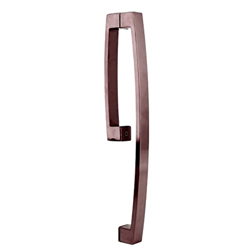 Kiaoeiuyti Glastürgriff Tür Ziehen Sie L-förmig, Lichtbogentür-Hardware für Duschbadezimmer Glastür, 304 rostfreie Stahlrohrstangengriffe, 15 x 30 mm (Roségold) von Kiaoeiuyti