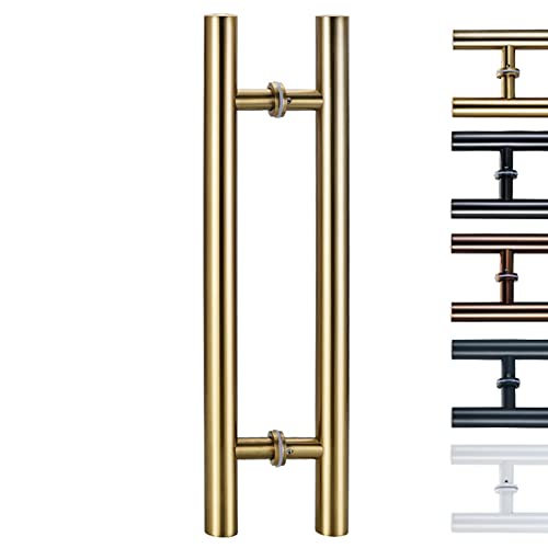 Kiaoeiuyti H Form der Türziehungsklang Durchmesser 38 mm/1,5 Zoll, Hochleistungsquadrat -Schiebetürgriffe, Türgrabungsstange für Bath Bank Office Shopping Mall Hotel (Gold 80 cm/31 1/2 "60 cm) von Kiaoeiuyti