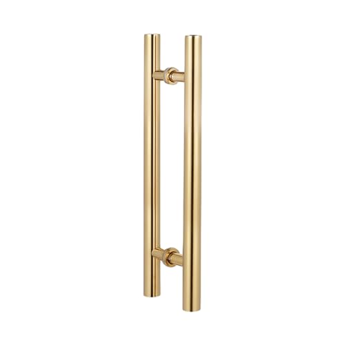 Kiaoeiuyti Moderne goldene doppelseitige Scheunentür -Pull -Griff 23,6 "x 14,1" kommerzielle Push -Pull -Glas -Türgriffe von Kiaoeiuyti