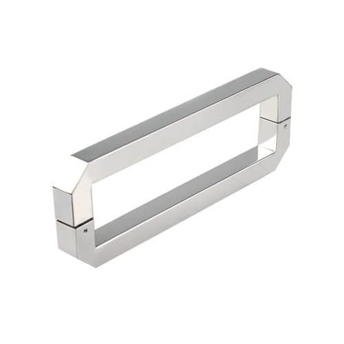 Kiaoeiuyti Schiebetürgriff Schwingtürgriff für Glastür, Edelstahl-Türgriff mit rutschfestem Gummi-Kissen, doppelseitiger Schiebetürgriff (440 mm) von Kiaoeiuyti