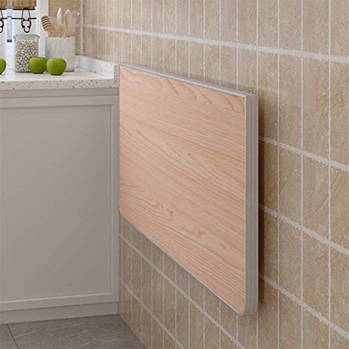 Kiaoeiuyti Wandmontierter Tisch, klappbare Esstische aus Holz, Küchen-/Wäschewerkbank/Laptoptisch, herunterklappbare Holzplatte,C-120 * 40cm/47 * 16in Interesting Life von Kiaoeiuyti