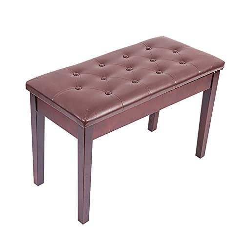 Klavierbank aus Leder, Duett-Klavierbank mit Stauraum, Klaviertastaturbank aus Holz, Hocker mit weichem Kissen für Häuser, Kirchen, Schulen, 76 x 35 x 49 cm Interesting Life Klavierbank aus Leder, Duett-Klavierbank mit Stauraum, Klaviertastaturbank aus Holz, Hocker mit weichem Kissen für Häuser, Kirchen, Schulen, 76 x 35 x 49 cm Interesting Life von Kiaoeiuyti