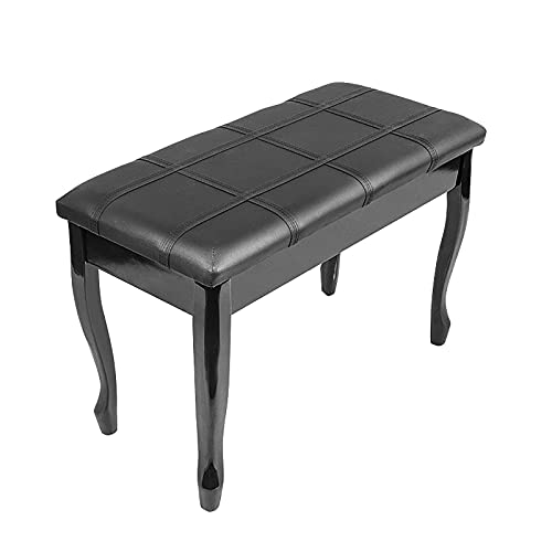 Klavierbank aus Leder, Klavierbank aus Holz, Duett-Klaviertastaturhocker mit Stauraum, verdicktes PU-Kissen, für Zuhause, Schule, Konzertsaal, Größe: 76 x 35 x 49 cm Interesting Life Klavierbank aus Leder, Klavierbank aus Holz, Duett-Klaviertastaturhocker mit Stauraum, verdicktes PU-Kissen, für Zuhause, Schule, Konzertsaal, Größe: 76 x 35 x 49 cm Interesting Life von Kiaoeiuyti