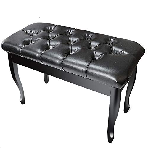 Klavierhocker Klavierbank aus Holz, Hocker mit Stauraum, Doppelklavierhocker, Klavierbank mit Pu-Kissen, Stauraumfunktion, wasserdichtes Pu-Leder Interesting Life Klavierhocker Klavierbank aus Holz, Hocker mit Stauraum, Doppelklavierhocker, Klavierbank mit Pu-Kissen, Stauraumfunktion, wasserdichtes Pu-Leder Interesting Life von Kiaoeiuyti