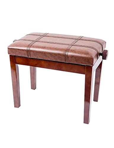 Klavierhocker aus Kunstleder, Klavierbank für Künstler aus Leder, Solo-Klavierhocker mit Beinen aus Massivholz und gepolstertem Kissen, 55 x 34 x 47–57 cm, 10 cm höhenverstellbar Interesting Life Klavierhocker aus Kunstleder, Klavierbank für Künstler aus Leder, Solo-Klavierhocker mit Beinen aus Massivholz und gepolstertem Kissen, 55 x 34 x 47–57 cm, 10 cm höhenverstellbar Interesting Life von Kiaoeiuyti