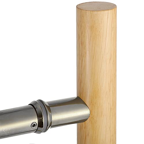 Massivholz-Türzüge, doppelseitiger Türgriff mit Leiter, glattes Pull-Set im Freien im Freien, runde/quadratische Stangeninstallation (runde 100 cm/39 3/860 cm) von Kiaoeiuyti