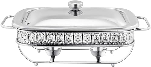 Rechteck-Chafing-Gericht Buffet RS, Edelstahl-Catering-Lebensmittelwärmer mit Deckel & Halter, S und Buffetwärmer-Sets für Hochzeitspartys Bankette Weihnachten Hallo, Silber-1,5l Rechteck-Chafing-Gericht Buffet RS, Edelstahl-Catering-Lebensmittelwärmer mit Deckel & Halter, S und Buffetwärmer-Sets für Hochzeitspartys Bankette Weihnachten Hallo, Silber-1,5l von Kiaoeiuyti