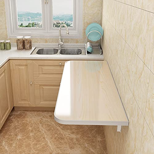 Robuste wandmontierte Stehtische, klappbare wandmontierte Drop-Leaf, mit Lackschutz klappbare Werkbank, wandmontierter Klapptisch, Esstisch, Arbeitstisch (70 x 20 cm/28 x 7,9 Zoll) Interesting life von Kiaoeiuyti