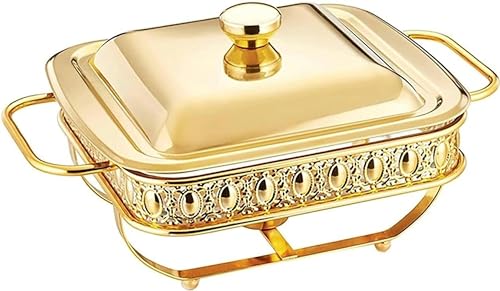 Schackstichbuffet Set, S und Buffetwärmer -Sets mit Deckel, Lebensmittelwärmer für Partys Buffets im Freien, Weiß, Weiß von Kiaoeiuyti