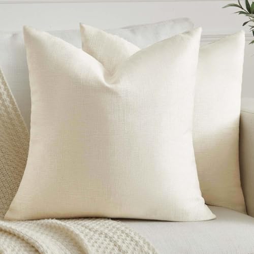 Kiatuniya Kissenbezug 40x40 cm Beige Boho Kissen Dekokissen Sofakissen Modern Kissenhülle Leinenoptik Einfarbig Landhausstil Herbst kissenbezüge für Bett Wohnzimmer Schlafzimmer 2er Set Kiatuniya Kissenbezug 40x40 cm Beige Boho Kissen Dekokissen Sofakissen Modern Kissenhülle Leinenoptik Einfarbig Landhausstil Herbst kissenbezüge für Bett Wohnzimmer Schlafzimmer 2er Set von Kiatuniya