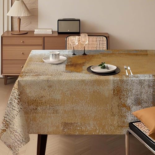 Tischdecke Modern 140x200 cm Braun Kunst Gemälde Tischdecke Abwaschbar Rechteck Tablecloth Dekoration Aesthetic Tischdecken für Herbst Winter Party Hochzeiten Feiertage Geburtstag Tischdecke Modern 140x200 cm Braun Kunst Gemälde Tischdecke Abwaschbar Rechteck Tablecloth Dekoration Aesthetic Tischdecken für Herbst Winter Party Hochzeiten Feiertage Geburtstag von Kiatuniya