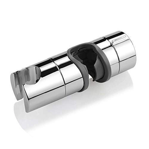 Kibath 2er-Pack Universal-Handbrause-Halterungen für runde Säulen von 19 bis 25 mm Durchmesser. Hergestellt aus ABS-Kunststoff mit hoher Dichte und glänzendem Chrom-Finish. von OXEN