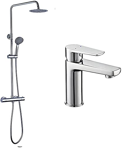 Kibath 413638 PACKF Duschsäule Einhebelmischer, Chrom glänzend von Kibath