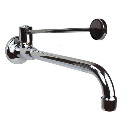 Kibath L162544 Medical Wandarmatur Auslauf fest Ideal für den Einsatz in Sanitärumgebungen mit Langhebelantrieb, Chrom glänzend Kibath L162544 Medical Wandarmatur Auslauf fest Ideal für den Einsatz in Sanitärumgebungen mit Langhebelantrieb, Chrom glänzend von Kibath