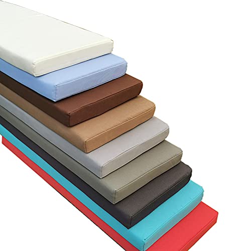 KicKiq Wasserdichte Terrassenbankauflagen für 2/3-Sitzer, dicke Garten-Sitzbankkissen, 100/120/140/150/160 cm, rechteckige Schaukelsitzkissen für Garten, Esszimmer, Terrasse (weinrot, 160 x 45 x 5 cm) KicKiq Wasserdichte Terrassenbankauflagen für 2/3-Sitzer, dicke Garten-Sitzbankkissen, 100/120/140/150/160 cm, rechteckige Schaukelsitzkissen für Garten, Esszimmer, Terrasse (weinrot, 160 x 45 x 5 cm) von KicKiq