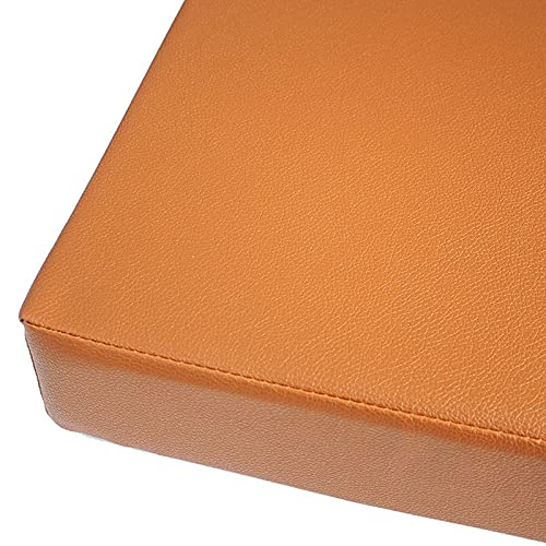 KicKiq Wasserdichtes Bankkissen für den Außenbereich, 2- und 3-Sitzer, PU-Leder, Gartenbankauflage mit Reißverschluss, Esszimmer, Terrasse, Bankkissen für Schaukelstuhl (Braun, 100 x 35 x 5 cm) von KicKiq