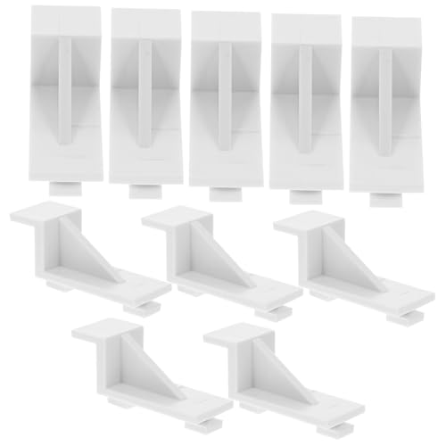 10Stücke Kühlschrank Regal Clips aus Effiziente Gefrierschrank Lager Clips für Bessere Organisation Stabilität Passend für Kühlschränke von Kichvoe