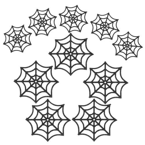 Kichvoe 10 Stück Teiliges Halloween Spinnenweben Dekoration Realistische Schwarze Kunststoff Halloween Deko für Gruselfeiern Geeignet für Wände Türen und Fenster Kichvoe 10 Stück Teiliges Halloween Spinnenweben Dekoration Realistische Schwarze Kunststoff Halloween Deko für Gruselfeiern Geeignet für Wände Türen und Fenster von Kichvoe